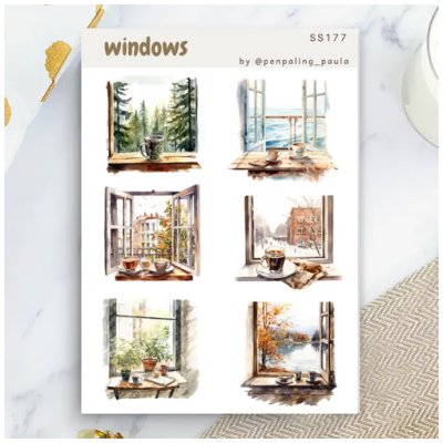 Sticker sheet, Penpaling Paula: Windows