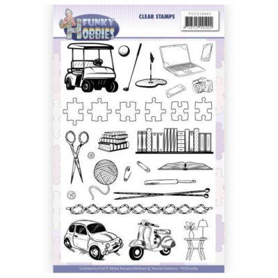 Stamp set A5, Yvonne Creations: Funky Hobbies