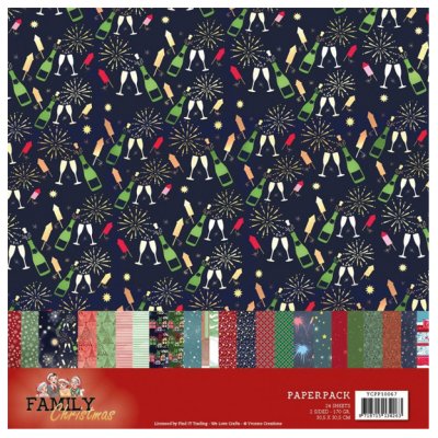 12x12" paperipakkaus, YC: Family Christmas