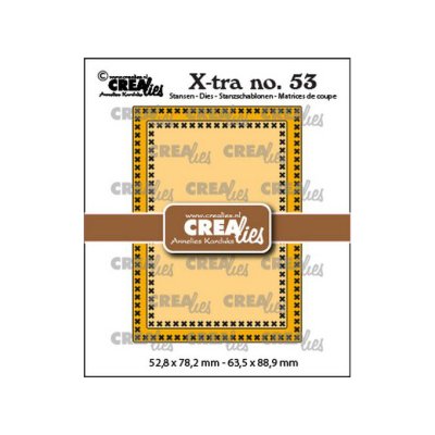 Stanssisetti, Crealies: ATC - cross stitch