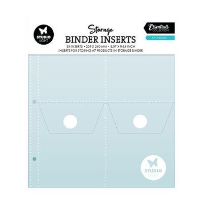 Muovitaskut Studiolight -kansioon, 5 kpl (A7+ taskut)