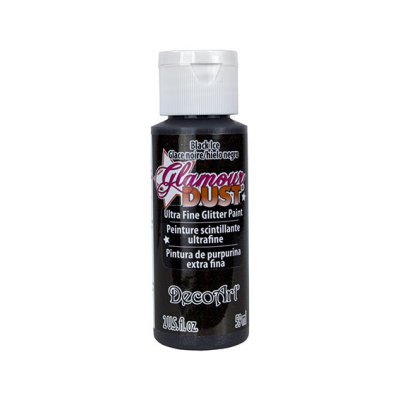 DecoArt Glamour Dust -maali: Black Ice