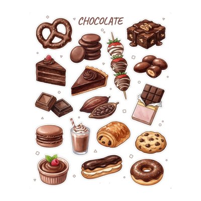 Sticker sheet, Boox: Chocolate