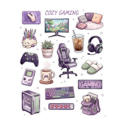 Sticker sheet, Boox: Cozy Gaming