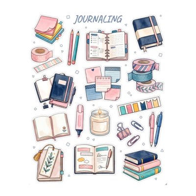 Sticker sheet, Boox: Journaling