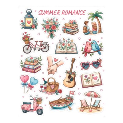 Sticker sheet, Boox: Summer Romance