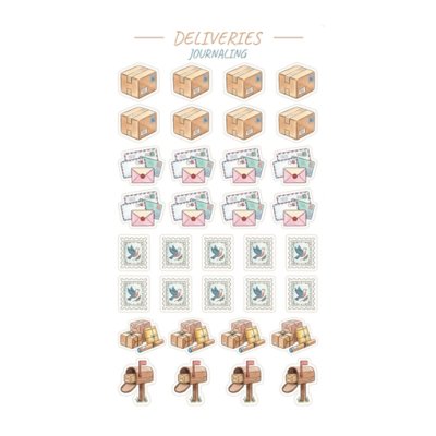 Sticker sheet, Boox: Deliveries