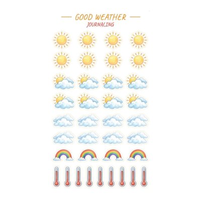 Sticker sheet, Boox: Good Weather