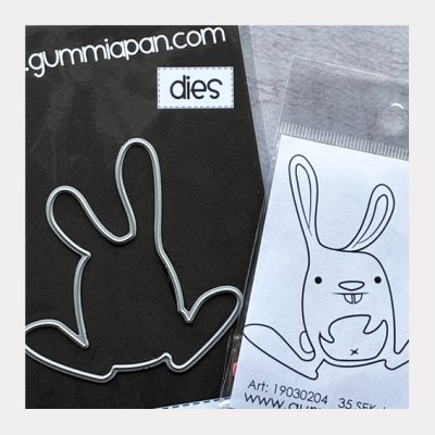 Leimasin ja stanssi, Gummiapan: He Bunny