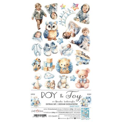 Die cut sheets, Craft O'Clock: Boy & Toy -  Baby Boy