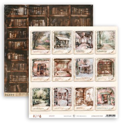 Scrapbooking paper 12x12", UHK: Body & Soul - Library