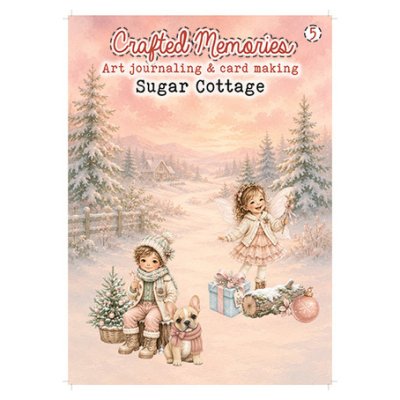 A4 Art Journaling -lehtiö, Creatief Art: Sugar Cottage
