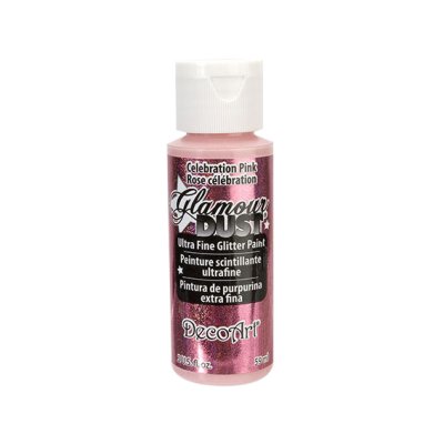 DecoArt Glamour Dust -maali: Celebration Pink