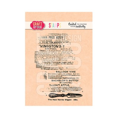 Clear stamp, Craft & You: Newspaper