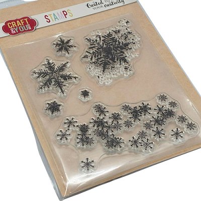 Clear stamp set, Craft & You: Snowflakes