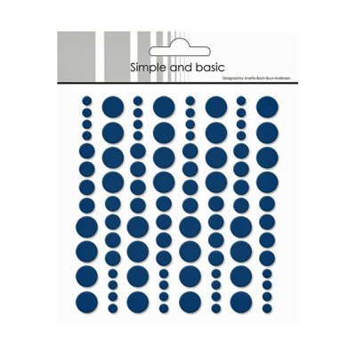 Enamel dots, Simple and Basic: Tummansininen