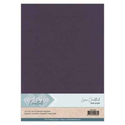 Cardstock pack A4, Card Deco: Dark Purple, 0 pcs