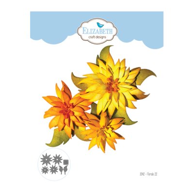 Stanssisetti, Elisabeth Craft Designs: Floral 22