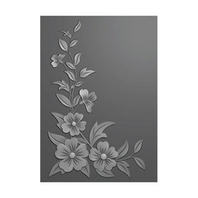 3d kohokuviointikansio A6, NC: Flower corner