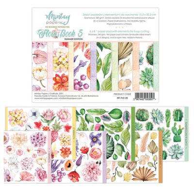 Die cut pad, Mintay: Flora Book 05