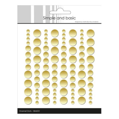 Enamel dots matta, Simple and Basic: Kulta
