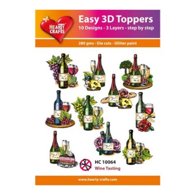 Hearty Crafts 3d kuvat: Wine Tasting, 10 kpl