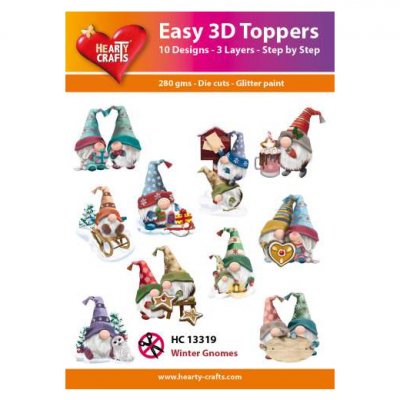 Hearty Crafts 3d kuvat: Winter Gnomes, 10 kpl