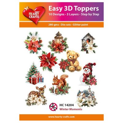 Hearty Crafts 3d kuvat: Winter Moments, 10 kpl