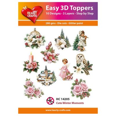 Hearty Crafts 3d kuvat: Cute Winter Moments, 10 kpl