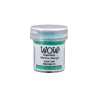 Wow! embossing powder: Icicle Teal