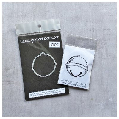 Stamp and cutting die, GA: Jingle bell, large