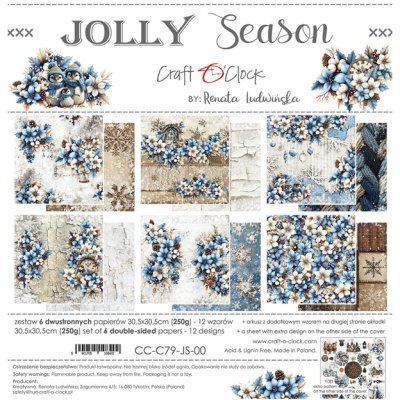 12x12" paperipakkaus, Craft O'Clock: Jolly Season