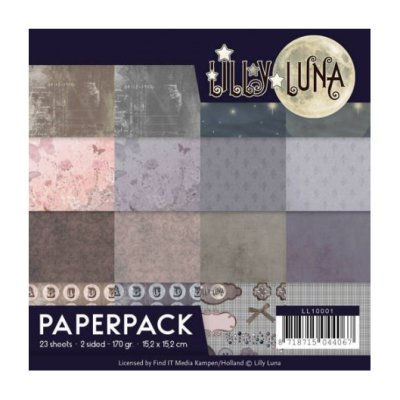 6x6" paperipakkaus, Lilly & Luna 001