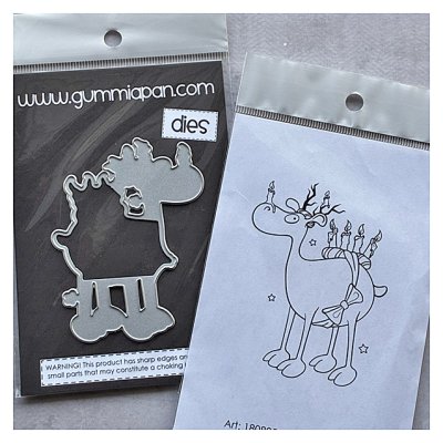 Leimasin ja stanssi, Gummiapan: Lucia Reindeer