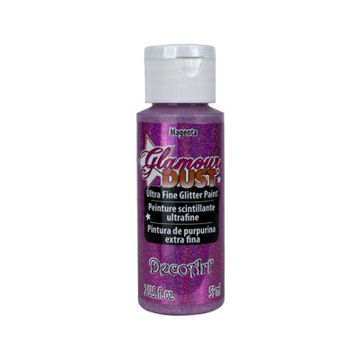 DecoArt Glamour Dust -maali: Magenta