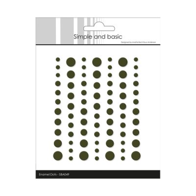 Enamel dots matte, Simple and Basic: Forest green