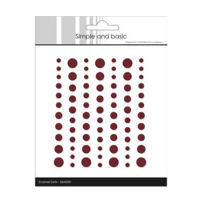 Enamel dots matte, Simple and Basic: Wine red