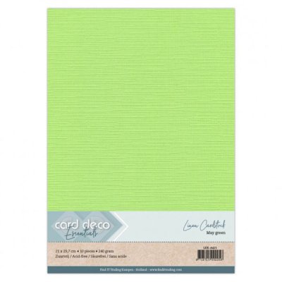 Kartonkipakkaus A4, Card Deco: Vihreä - may, 10 kpl