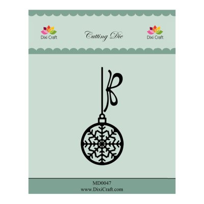 Dixi Craft dies: Christmas ornament with bow