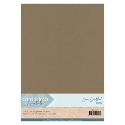 Kartonkipakkaus A4, Card Deco: Mocha, 10kpl