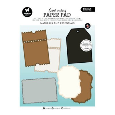 Card Making pad 32, Studiolight: Koristetaustat - Naturals