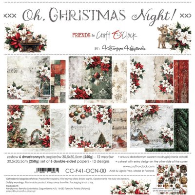 12x12" paperipakkaus, Craft O'Clock: Oh, Christmas Night!