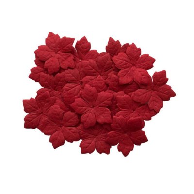 Paper flowers: Poinsettia 40 pcs, red