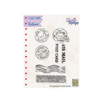 Nellie's Choice clear stamp set: Post stamps
