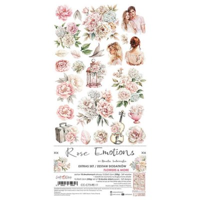 Die cut sheets, Craft O'Clock: Rose Emotions - Flowers & More