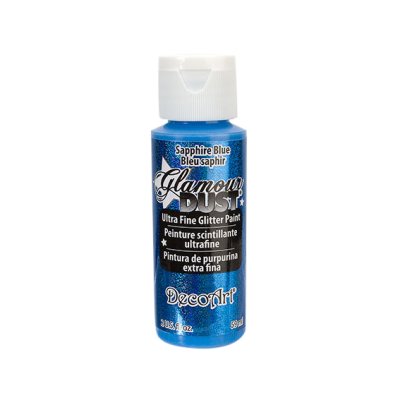 DecoArt Glamour Dust -maali: Sapphire Blue
