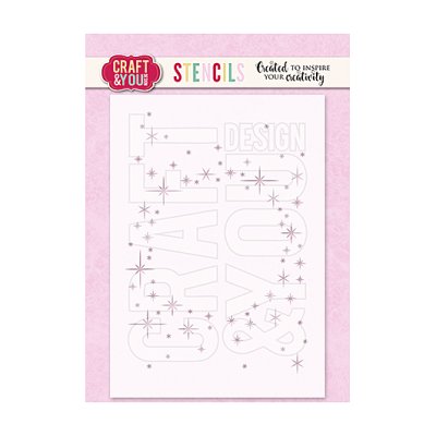 Stencil A6, Craft & You: Sparks wreath