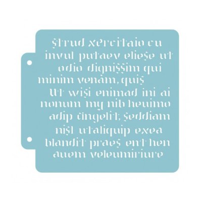 Dutch Doobadoo stencil: Script