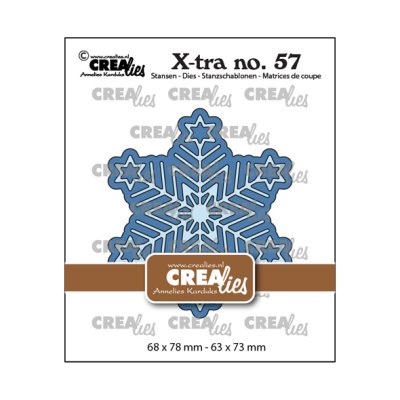 Die set, Crealies: Snowflake with bg