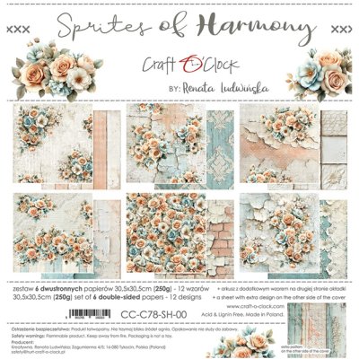 12x12" paper pack, Craft O'Clock: Sprites of Harmony